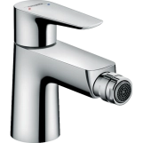 Змiшувач для бiде Hansgrohe Talis E, одноважiльний, зi зливным клапаном push-open, хром