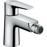 Смеситель для биде Hansgrohe Talis E, однорычажный, со сливным клапаном push-open, хром