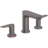 Змішувач для умивальника Hansgrohe Talis E на 3 отвори, чорний хром (71733340)