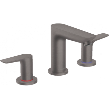 Смеситель для умывальника Hansgrohe Talis E на 3 отверстия, черный хром (71733340)