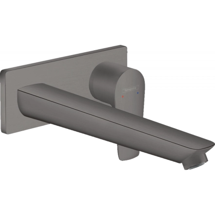 Змішувач для умивальника Hansgrohe Talis E 225 мм настінний, чорний матовий хром (71734340)