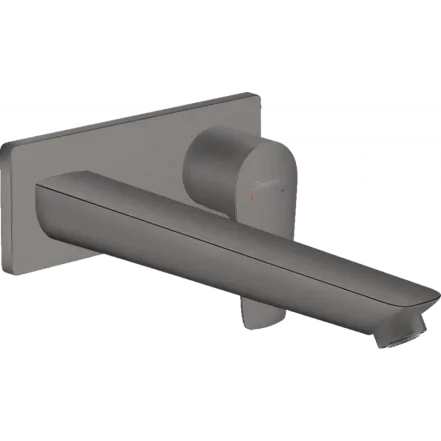 Змішувач для умивальника Hansgrohe Talis E 225 мм настінний, чорний матовий хром (71734340)