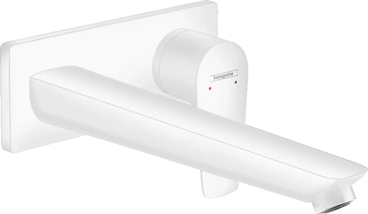 Змішувач для умивальника Hansgrohe Talis E 225 мм настінний, білий матовий (71734700)