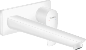 Смеситель для умывальника Hansgrohe Talis E 225 мм настенный, белый матовый (71734700)