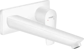 Змішувач для умивальника Hansgrohe Talis E 225 мм настінний, білий матовий (71734700)