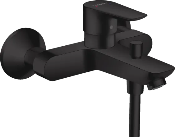 Змішувач для  ванни Hansgrohe Talis E, одноважiльний, зовнiшнього монтажу, матовий чорний