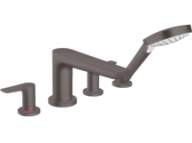 Змішувач врізний на край ванни Hansgrohe Talis E на 4 отвори, чорний хром (71748340)