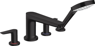 Змішувач для ванни Hansgrohe Talis E на 4 отвори, чорний матовий (71748670)