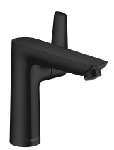 Змішувач для умивальника Hansgrohe Talis E 150, одноважiльний, зi зливним гарнiтуром, чорний матовий