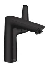 Смеситель для умывальника Hansgrohe Talis E 150, однорычажный, со сливным гарнитуром, черный матовый