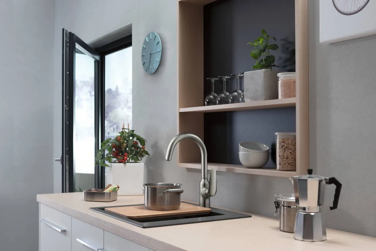Смеситель для кухни Hansgrohe M421-H220, однорычажный, хром Фото - 2