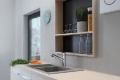  Смеситель для кухни Hansgrohe M427-H150, однорычажный, с выдвижным изливом, хром Фото - 3