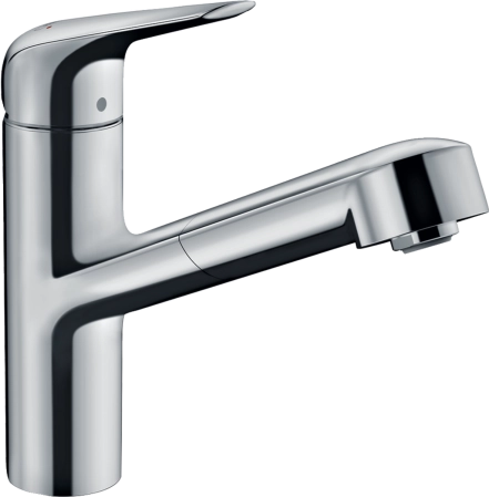 Змiшувач для кухнi Hansgrohe M427-H150, одноважiльний, з висувним виливом, хром