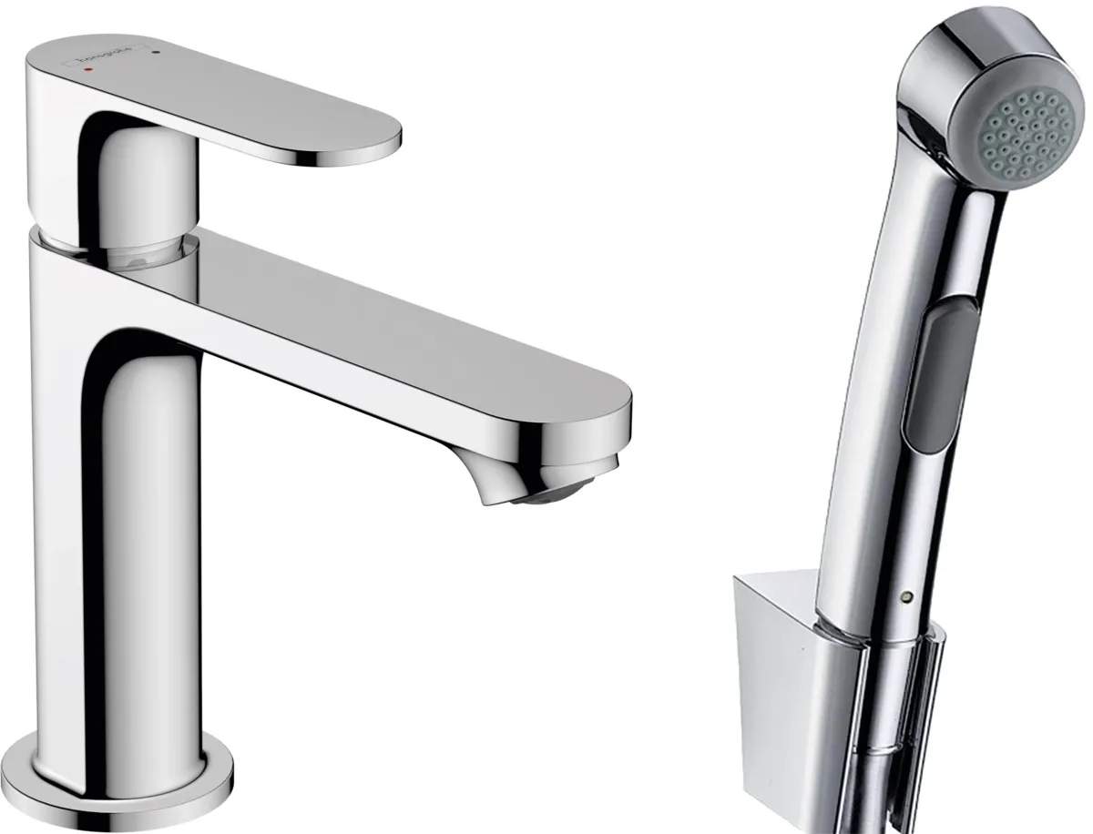 Смеситель для умывальника Hansgrohe REBRIS S 110, с гигиенической лейкой