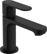 Смеситель для умывальника Hansgrohe REBRIS S 80, CoolStart, черный матовый