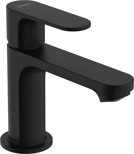 Змішувач для умивальника Hansgrohe REBRIS S 80, CoolStart,  чорний  матовий