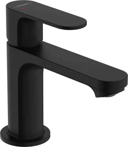 Змішувач для умивальника Hansgrohe REBRIS S 80, CoolStart,  чорний  матовий