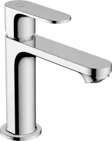 Змішувач для умивальника Hansgrohe Rebris S 110 Coolstart із металевим донним клапаном, хром (72527000)
