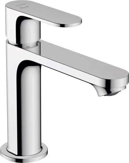 Змішувач для умивальника Hansgrohe Rebris S 110 Coolstart із металевим донним клапаном, хром (72527000)