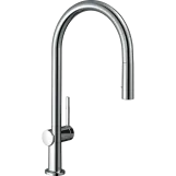 Кухонный смеситель Hansgrohe Talis M54 210 2jet с вытяжным изливом, хром (72800000)