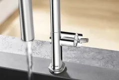Кухонный смеситель Hansgrohe Talis M54 210 2jet с вытяжным изливом, хром (72800000) Фото - 1