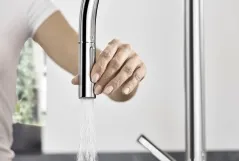 Кухонный смеситель Hansgrohe Talis M54 210 2jet с вытяжным изливом, хром (72800000) Фото - 2