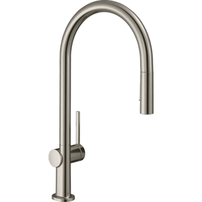 Змішувач для кухні Hansgrohe Talis M54 210 2jet з витяжним виливом, нержавіюча сталь (72800800)