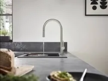 Змішувач для кухні Hansgrohe Talis M54 210 2jet з витяжним виливом, нержавіюча сталь (72800800) Фото - 2