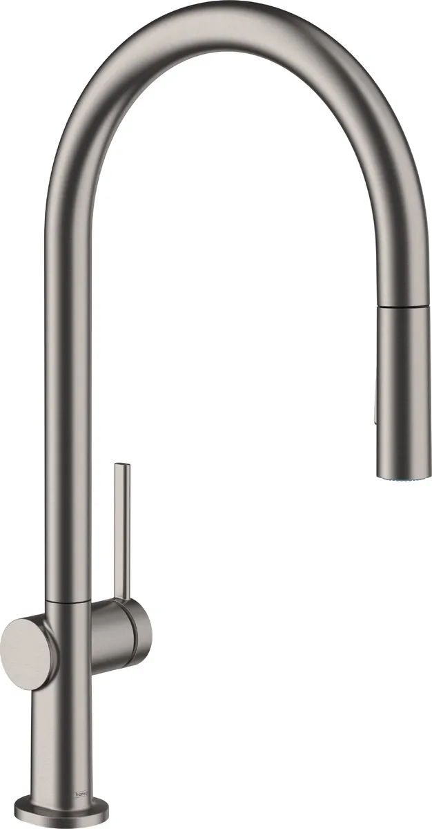 Змішувач для кухні Hansgrohe Talis 210 2jet з витяжним виливом Sbox, чорний хром (72801340)