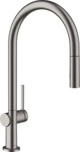 Змішувач для кухні Hansgrohe Talis 210 2jet з витяжним виливом Sbox, чорний хром (72801340)