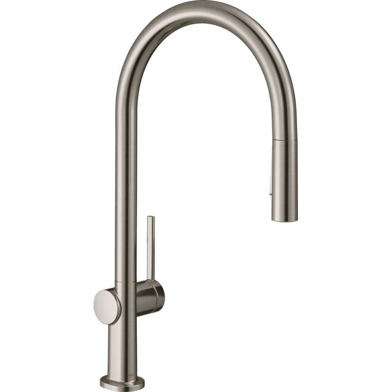 Кухонный смеситель Hansgrohe Talis 210 2jet с вытяжным изливом Sbox, нержавеющая сталь (72801800)
