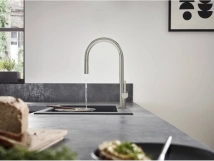 Кухонный смеситель Hansgrohe Talis 210 2jet с вытяжным изливом Sbox, нержавеющая сталь (72801800) Фото - 1