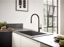 Кухонный смеситель Hansgrohe Talis 210 2jet с вытяжным изливом Sbox, нержавеющая сталь (72801800) Фото - 2