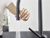 Кухонный смеситель Hansgrohe Talis 210 2jet с вытяжным изливом Sbox, нержавеющая сталь (72801800) Фото - 4