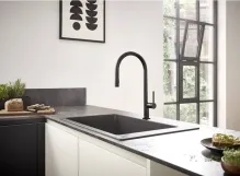 Кухонний змішувач Hansgrohe Talis 210 2jet з витяжним виливом Sbox, нержавіюча сталь (72801800) Фото - 2