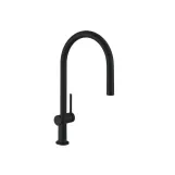 Змішувач для кухні Hansgrohe Talis 210 1jet з витяжним виливом, чорний матовий (72802670)