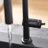 Кухонний змішувач Hansgrohe Talis 210 1jet з витяжним виливом Sbox, чорний матовий (72803670) Фото - 2
