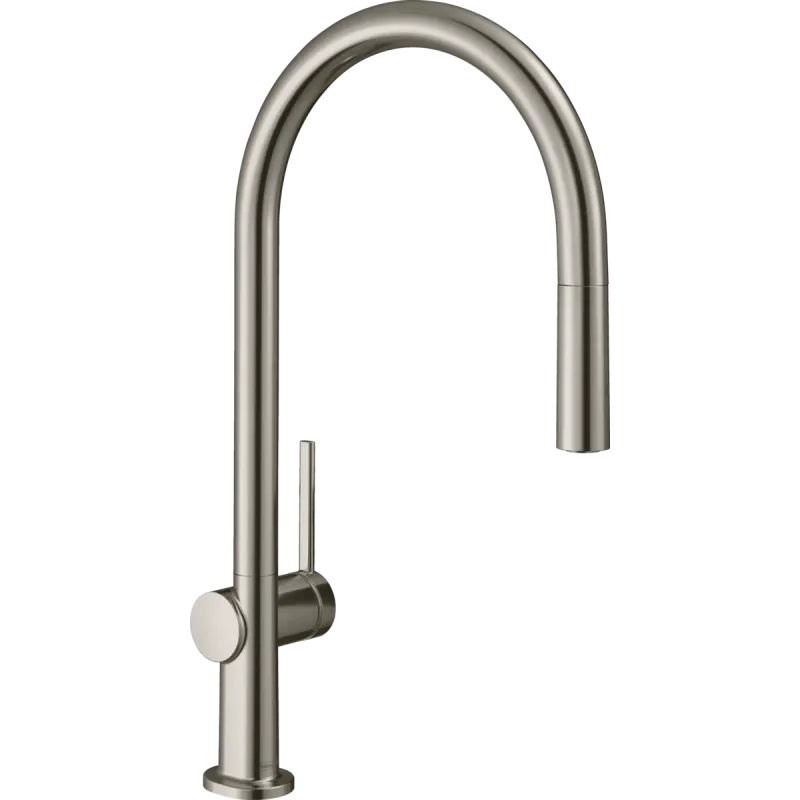Кухонний змішувач Hansgrohe Talis 210 1jet з витяжним виливом Sbox, нержавіюча сталь (72803800)