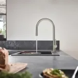Кухонний змішувач Hansgrohe Talis 210 1jet з витяжним виливом Sbox, нержавіюча сталь (72803800) Фото - 2