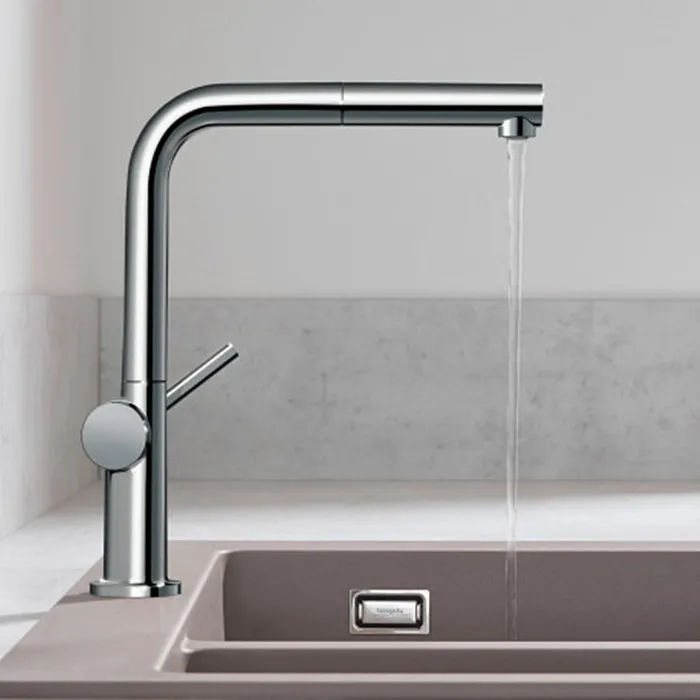 Змішувач для кухні Hansgrohe TALIS M54, одноважiльний, 270, з висувним виливом, 1jet, хром Фото - 2