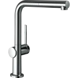 Змішувач для кухні Hansgrohe TALIS M54, одноважiльний, 270, з висувним виливом, 1jet, хром