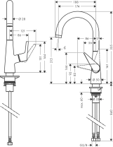 Смеситель для кухни Hansgrohe Talis S 174мм, хром (72814000) Фото - 1
