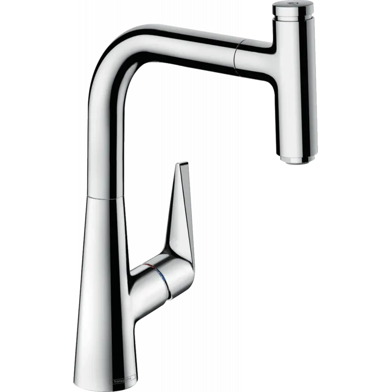 Змішувач для кухні Hansgrohe Talis Select M51 220 1Jet з витяжним виливом, хром (72822000)