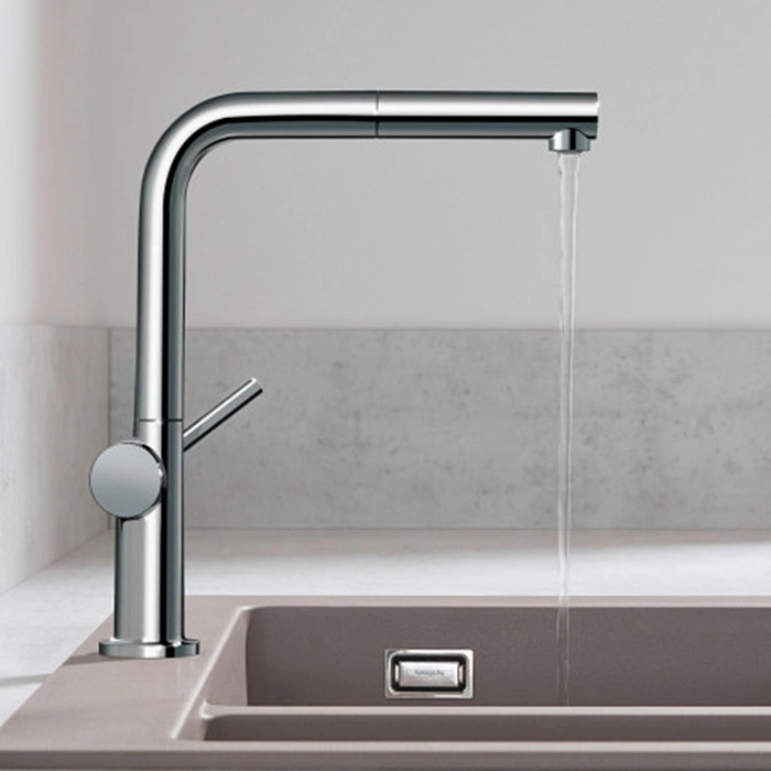 Змішувач для кухні Hansgrohe TALIS M54, одноважільний, 270, 1jet, Eco, з висувним виливом,  хром Фото - 2