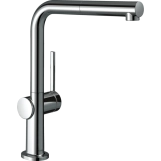 Змішувач для кухні Hansgrohe TALIS M54, одноважільний, 270, 1jet, Eco, з висувним виливом,  хром