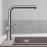 Змішувач для кухні Hansgrohe TALIS M54, одноважільний, 270, 1jet, Eco, з висувним виливом,  хром Фото - 2
