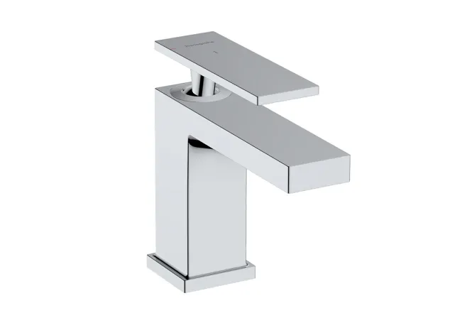 Смеситель для умывальника Hansgrohe TECTURIS E 80, однорычажный Eco Smart, СооІ Start, хром