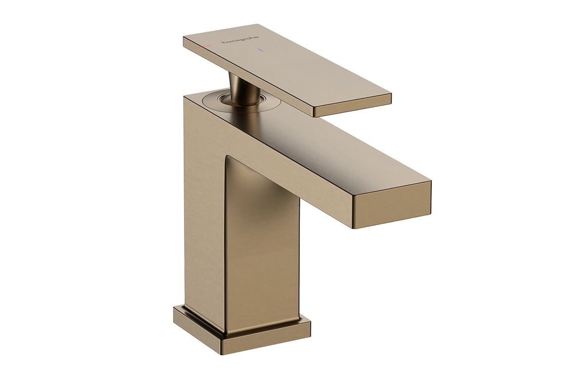 Змішувач для умивальника Hansgrohe Tecturis E 80 CoolStart, бронза (73002140)