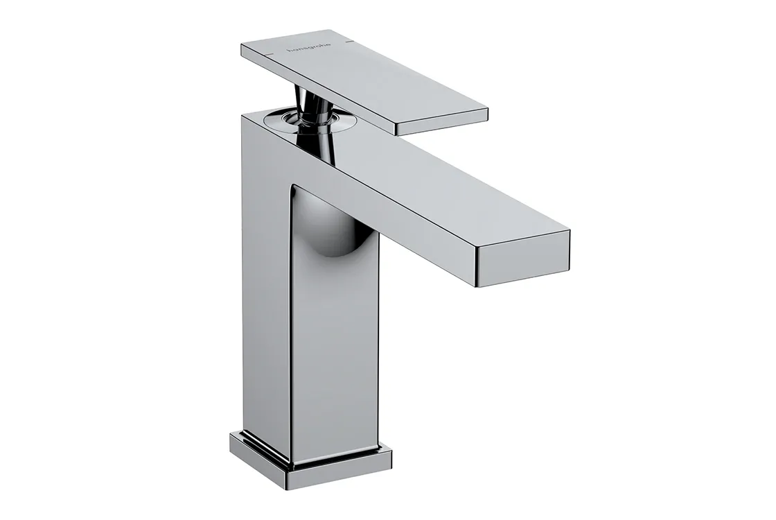 Змішувач для умивальника Hansgrohe TECTURIS E 110, одноважільний, push-open,Eco Smart, хром