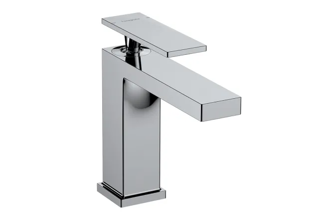 Змішувач для умивальника Hansgrohe TECTURIS E 110, одноважільний, push-open,Eco Smart, хром